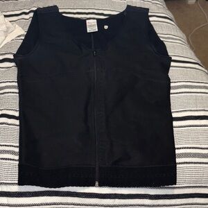 Post op vest faja Black Zip-Up and hook Vest XL